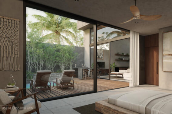 House with private pool, terrace, patio, bar, cellar. Common areas, zen area, barbecue area, lounge bar. Located within a luxury residential