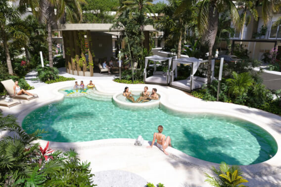 House with roof garden, family TV room, balcony, and green areas, for sale