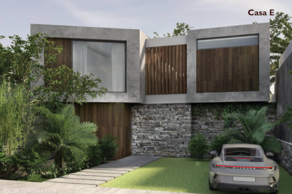 Two-level house with private pool, terrace, patio, bar, cellar. Common areas, zen area, barbecue area, lounge bar.