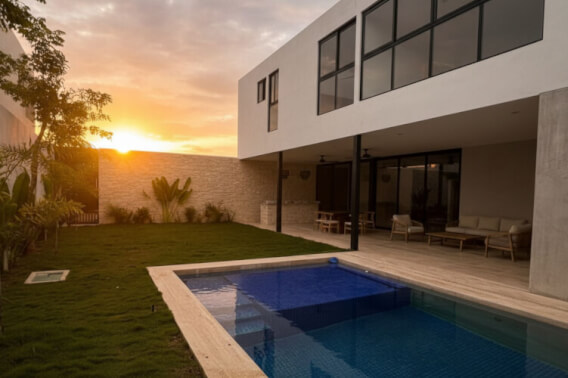 Two-story house with private pool for sale, Xcanat&uacute;n, M&eacute;rida