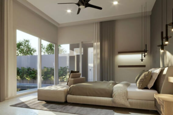 Casa de una planta dentro de un campo de golf con alberca privada y amenidades