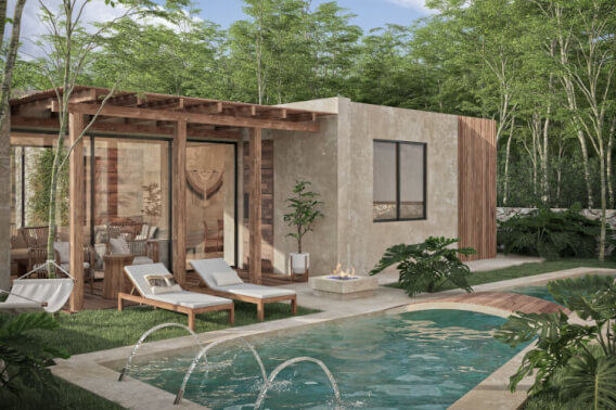 House for sale in a gated community with cenotes, Xpu-ha, Quintana Roo