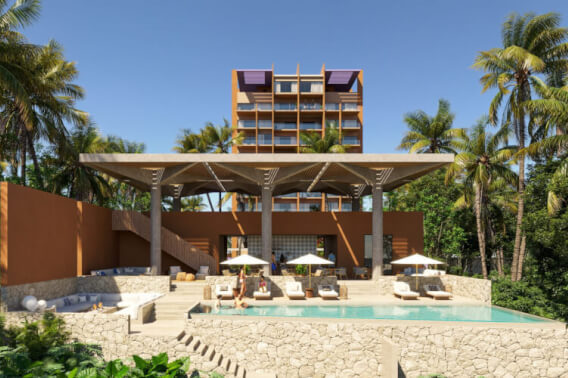 Beachfront condo with pool, in Costa Mujeres, Canc&uacute;n