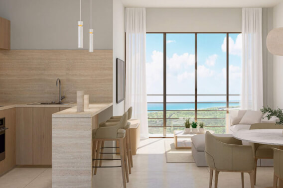 Condominium with balcony, oceanview infinity pool and jacuzzi for sale, downtown area, in Cozumel, Quintana Roo.