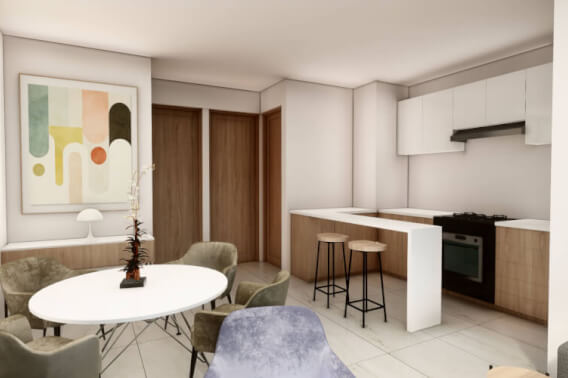 Condominium with balcony, common roof garden and patio, Miguel Hidalgo, Mexico City.