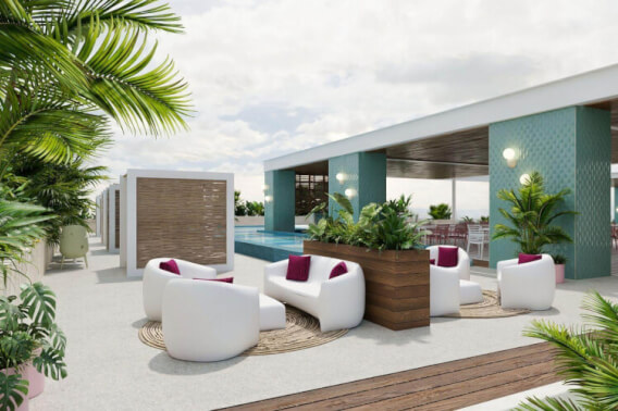 Condo with terrace and pool for sale,5th Avenue, Playa del Carmen