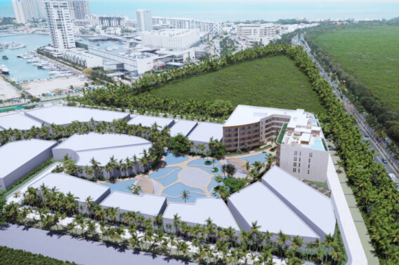 Condo with terrace, rooftop, and pool for sale, Puerto Cancun, Cancun.