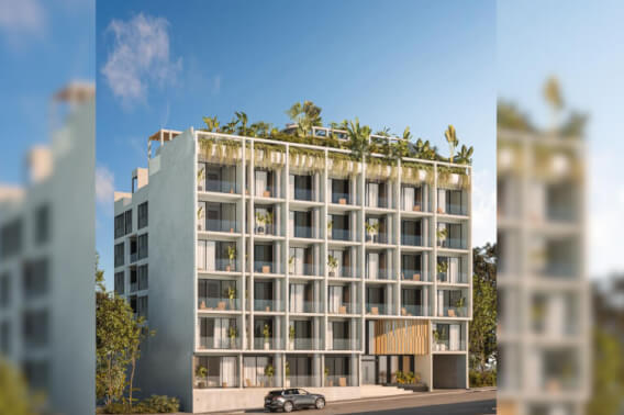 Condo with ocean view from rooftop for sale, Centro, Playa del Carmen