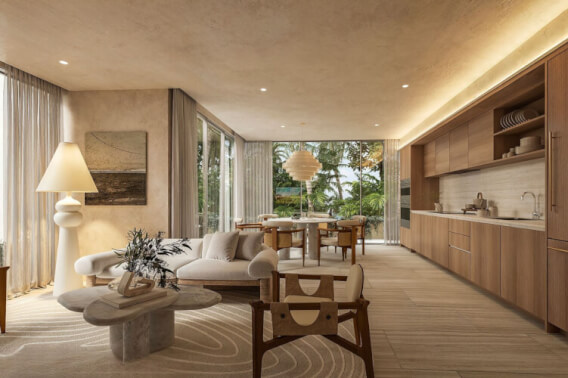 Oceanfront condo with pool, beach club, and gym, for sale