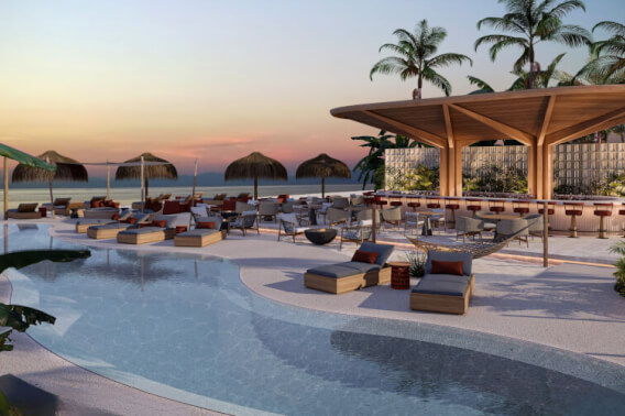 Oceanfront condo with private event space, for sale