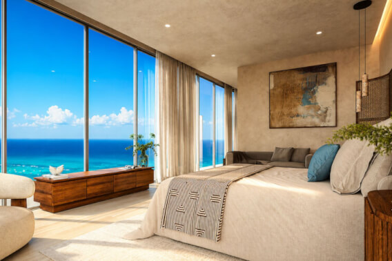 Oceanfront apartment with pool, gym, and kids&amp;#39; area for sale