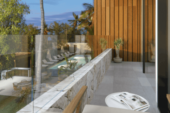 Condominium with pool, paddle tennis court, bar, grill, jacuzzi, for sale Cozumel