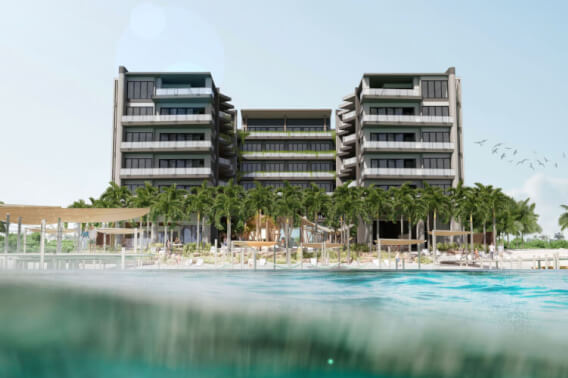 Condominium with beach club for sale, food service, spa, dock, Tankah, Tulum