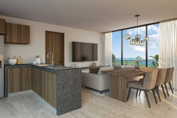 Condominium with pool, kids club and game room, pre-construction, for sale, Canc&uacute;n.