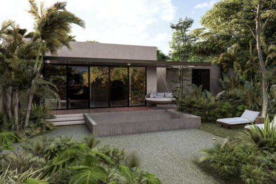 Condominium with garden, pool, paddle tennis court, North Hotel Zone, Cozumel.