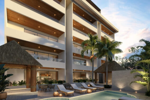 Condo close to the beach, ocean view rooftop pool, for sale, Progreso, Merida, Yucatan.