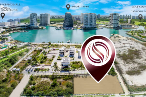 Condo with panoramic view, infinity pool, jacuzzi, snack bar, service room, pre-construction, in Puerto Cancun.