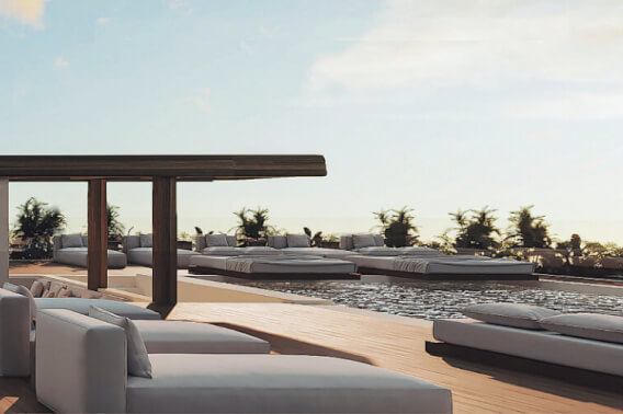 2 bedroom condo, near the sea, lock off system, sky pool, coworking, pre-construction, for sale Tankah, Tulum.