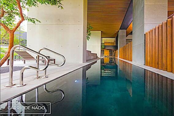 Luxury condominium with 30 amenities, 13,000 m2 of green areas, designed by renown architect firm, Fuentes del Pedregal, for sale Mexico