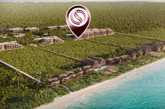 Condominium in luxury hotel, green views, with exclusive amenities in Punta Venado, Playa del Carmen.