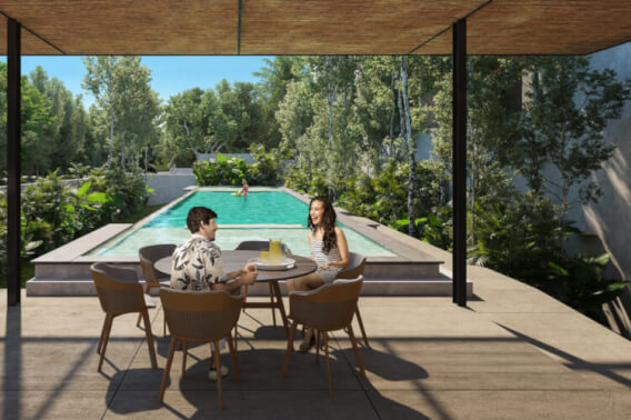 Condo for sale with balcony and amenities, swimming pool, gym, yoga area, barbecue area, coworking, childrens play area and more