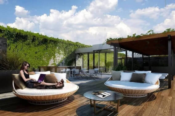 3 bedroom condo with spa pool, gym, jacuzzi, for sale in Polanco, Mexico City.