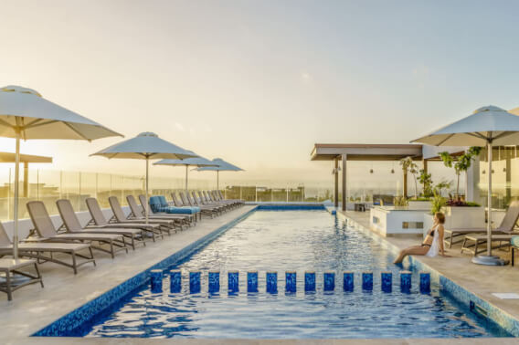 Apartment 400 meters from the beach, ocean view rooftop Playa del Carmen.