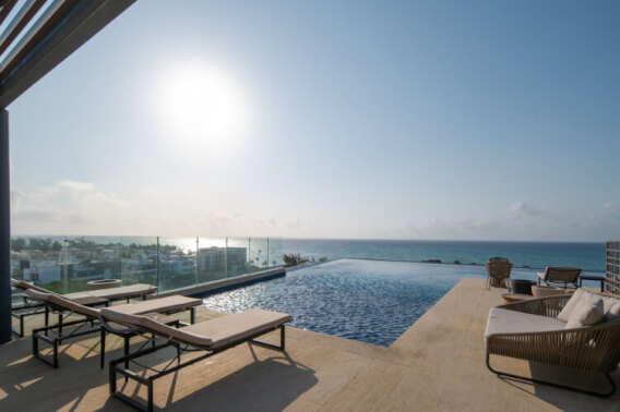 Condo steps from the beach for sale, downtown Playa del Carmen