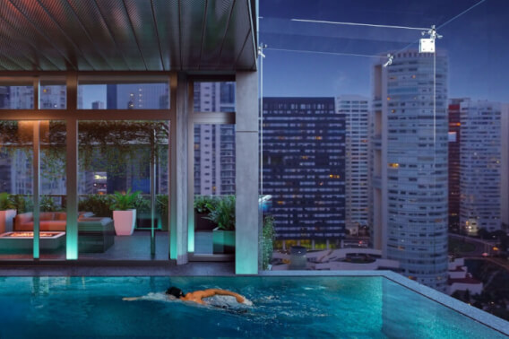 Large apartment of 330 m2, pool, gym, for sale within Parque la Mexicana.