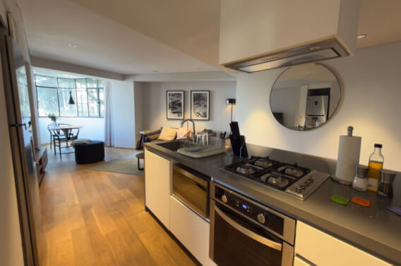 Furnished condo with rooftop, lounge area, lobby, for sale