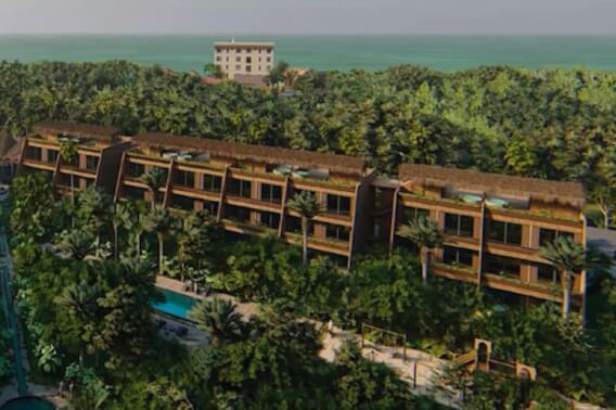 Apartment near the beach, room &amp; pool service, fire pit, playground for children, hammock area, surrounded by green, 1 km from the beach pre