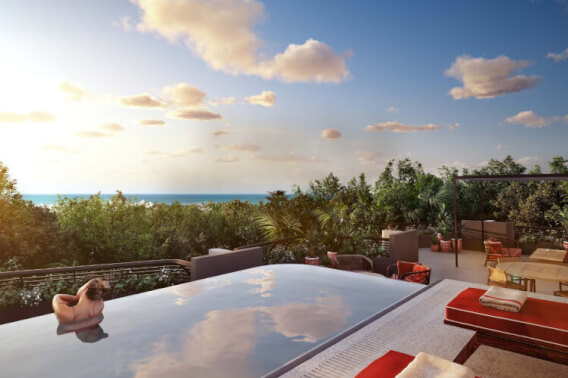 Apartment near to the beach for sale, rooftop and pool, Tulum 101, Tulum