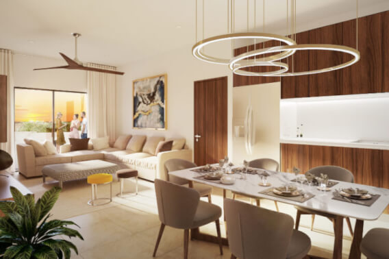 Apartment with 2 pools in common area, in pre-construction, for sale, Fifth Avenue, Huatulco.