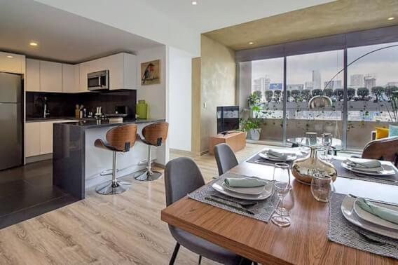 Condominium with 5 parking spaces, 11 m2 terrace, swimming lane, gym, playground, green areas, pre-construction, for sale in Santa Fe, Mexic