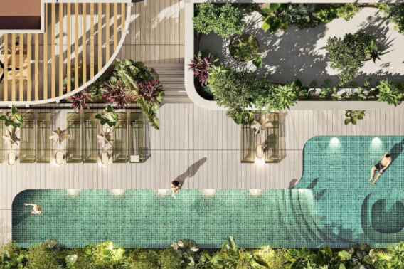 Apartment with shared pool, near the ocean, for sale, Centro, Playa del Carmen