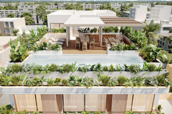 Apartment with Common Pool for Sale, Downtown, Playa del Carmen