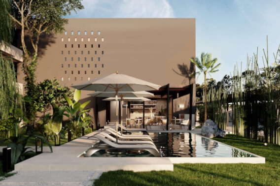 Condo with shared pool for sale, Temoz&oacute;n Norte, M&eacute;rida