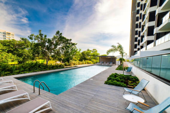 Apartment with common pool, central park, lake, for sale, North Zone, M&eacute;rida