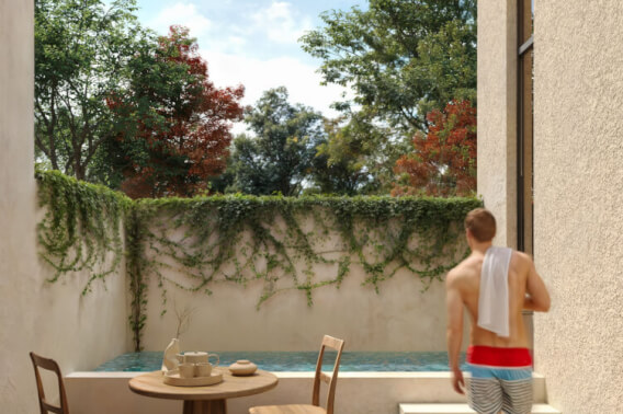 Condo with rooftop pool for Sale, Pionera Conkal, M&eacute;rida