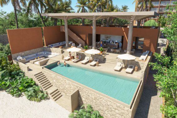 Beachfront condo with pool, in Costa Mujeres, Canc&uacute;n