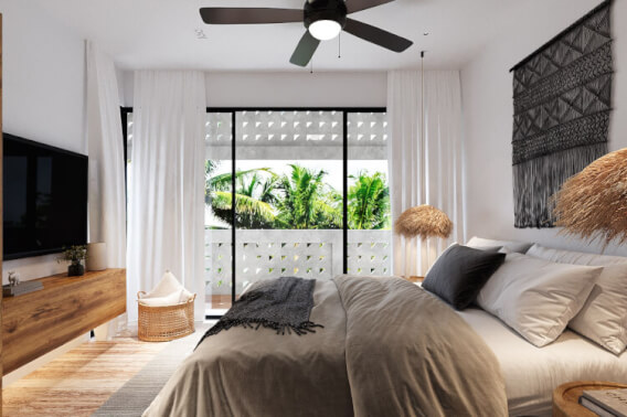 Apartment with pool, Gym, rooftop terrace in pre-construction, for sale downtown Playa del Carmen