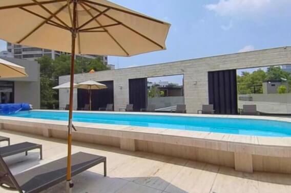 Apartment with central garden, pool, jacuzzi, spa, barbecue, gym for sale Polanco
