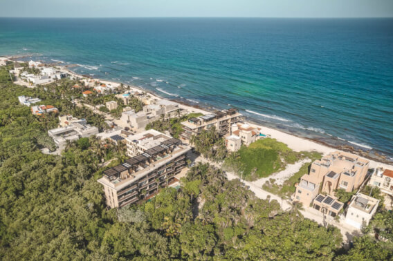 Apartment with private pool, beach access, beach club, for sale, Tankah, Tulum.
