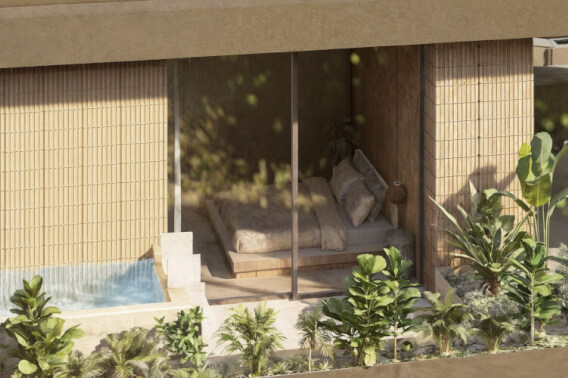 Apartment with private pool for sale, South Hotel Zone, Cozumel