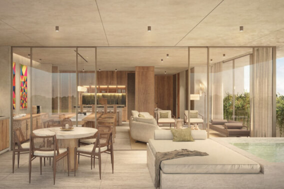 Apartment with private pool, golf simulator, Cinema, for sale, North Zone, Merida.