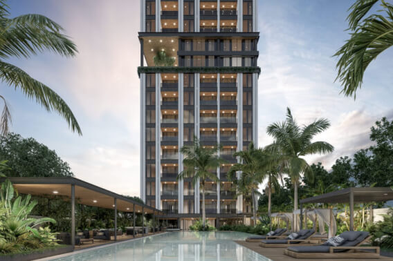 Condo with Pool for Sale, Roof Bar&nbsp; in Santa Rita Cholul, M&eacute;rida