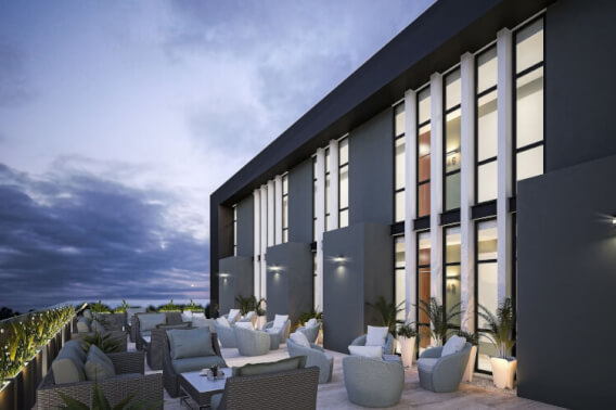 Condo with pool, rooftop, co-working space, for sale, Santa Rita Cholul
