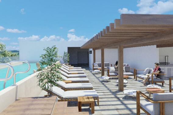 Apartment with Pool &amp; Rooftop, coworking, for Sale, Playa del Carmen