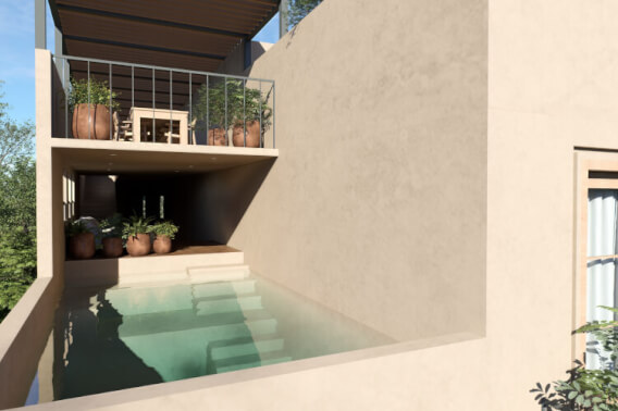 Condo with Private Pool and Terrace for Sale, Sector E, Huatulco