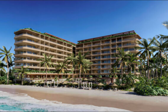 Apartment with luxury amenities, for sale, beachfront, Puerto Morelos.